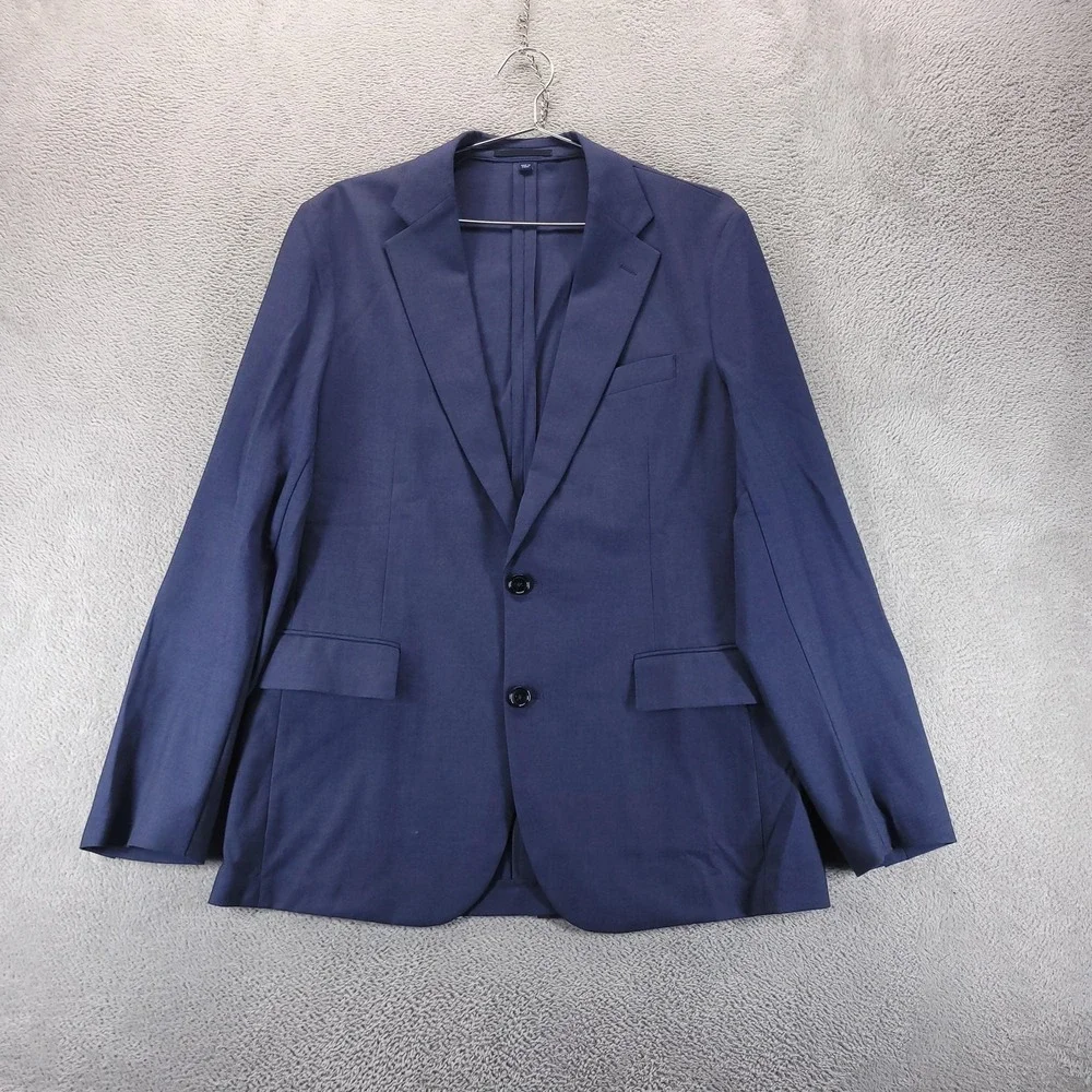 J Crew Blazer Mens 40R Blue Thompson Stretch Regular Fit 2 Button Office